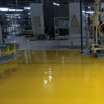 HB Warehouse Floor Epoxy Golden Yellow